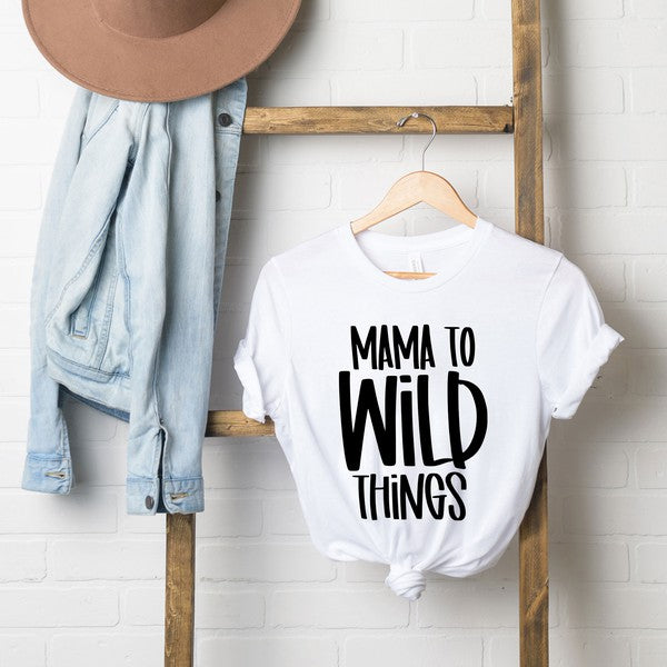 Mama To Wild Things Short Sleeve Graphic Tee