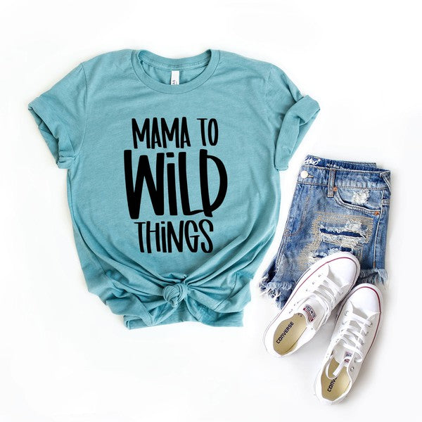 Mama To Wild Things Short Sleeve Graphic Tee