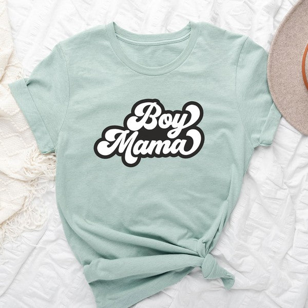 Retro Boy Mama Short Sleeve Graphic Tee