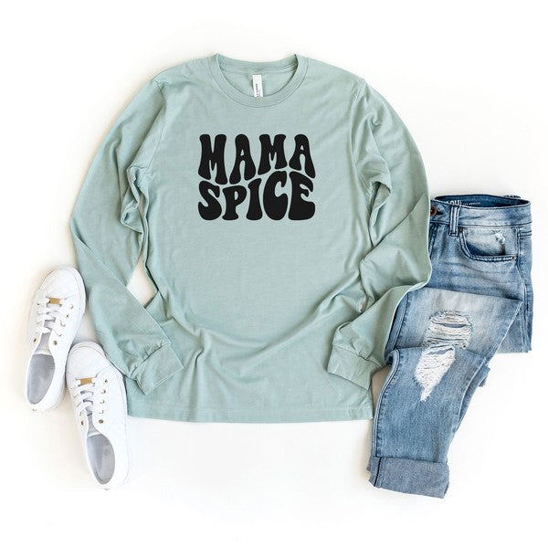 Mama Spice Wavy Long Sleeve Graphic Tee