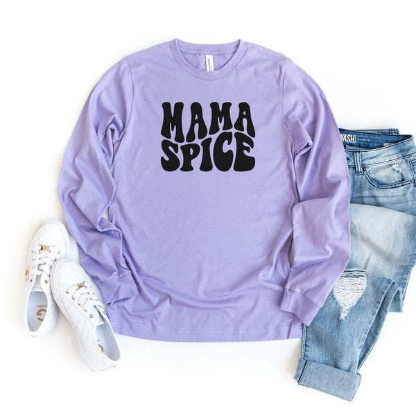 Mama Spice Wavy Long Sleeve Graphic Tee