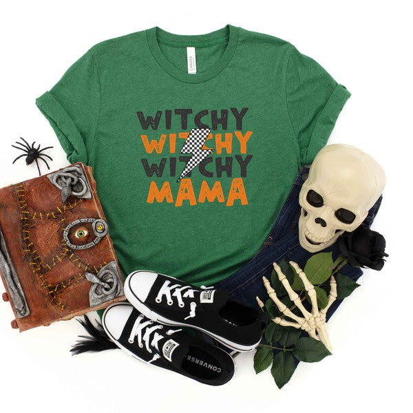 Witchy Mama Lightning Bolt Short Sleeve Tee